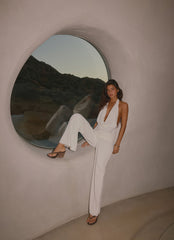 Ashika Studded Pants - White