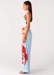 Chloe Maxi Dress - Turquoise Bloom