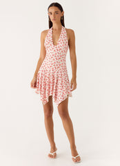 Khrysta Mini Dress - Porcelain Rose
