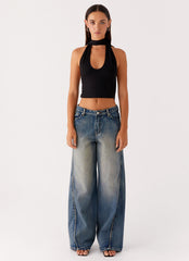 Calico Denim Jeans - Indigo
