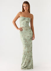 Come Through Maxi Dress - Wispy Fern