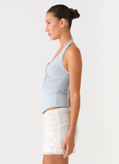Diego Halter Top - Blue