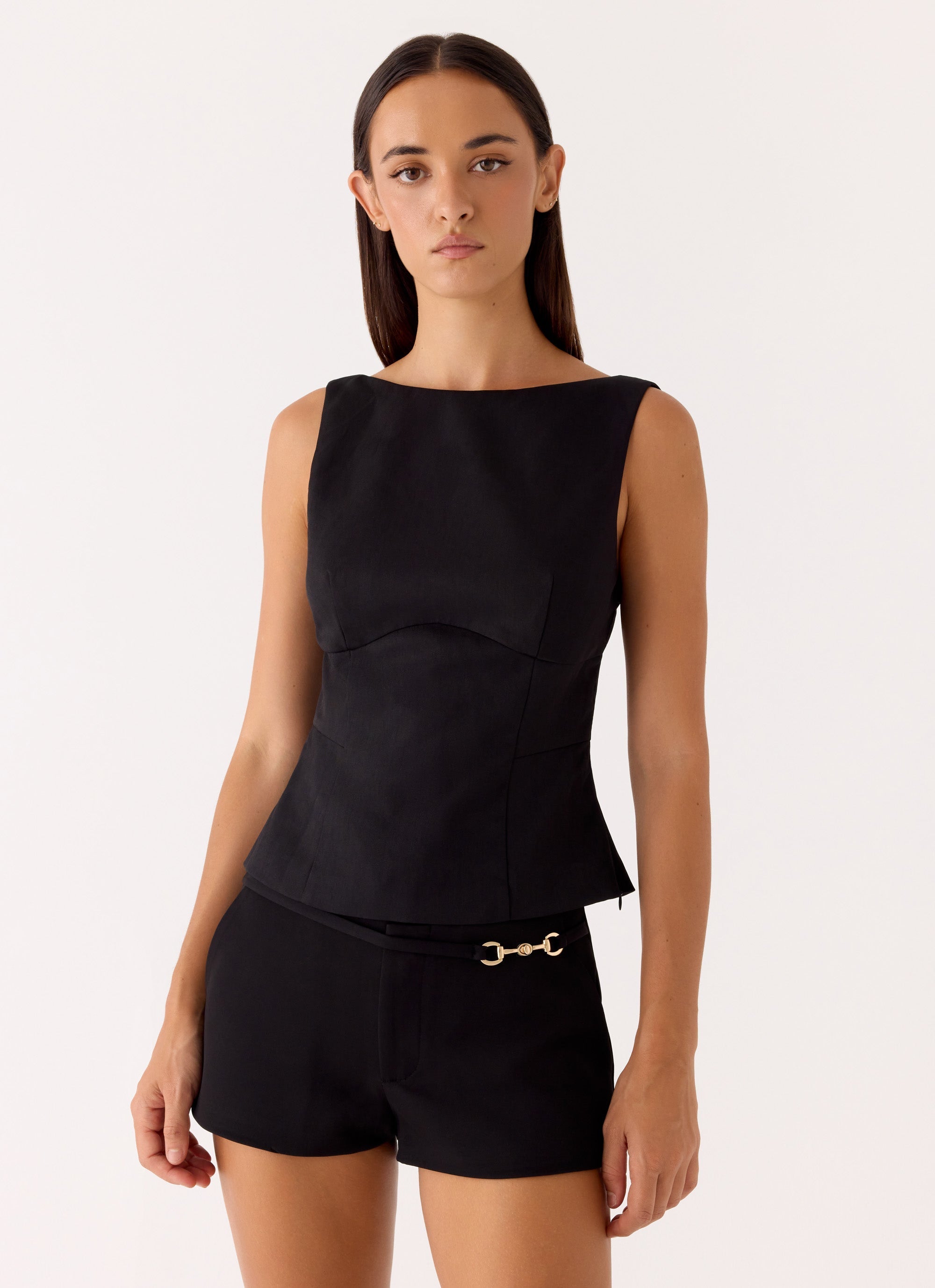 Lulita Belted Shorts - Black