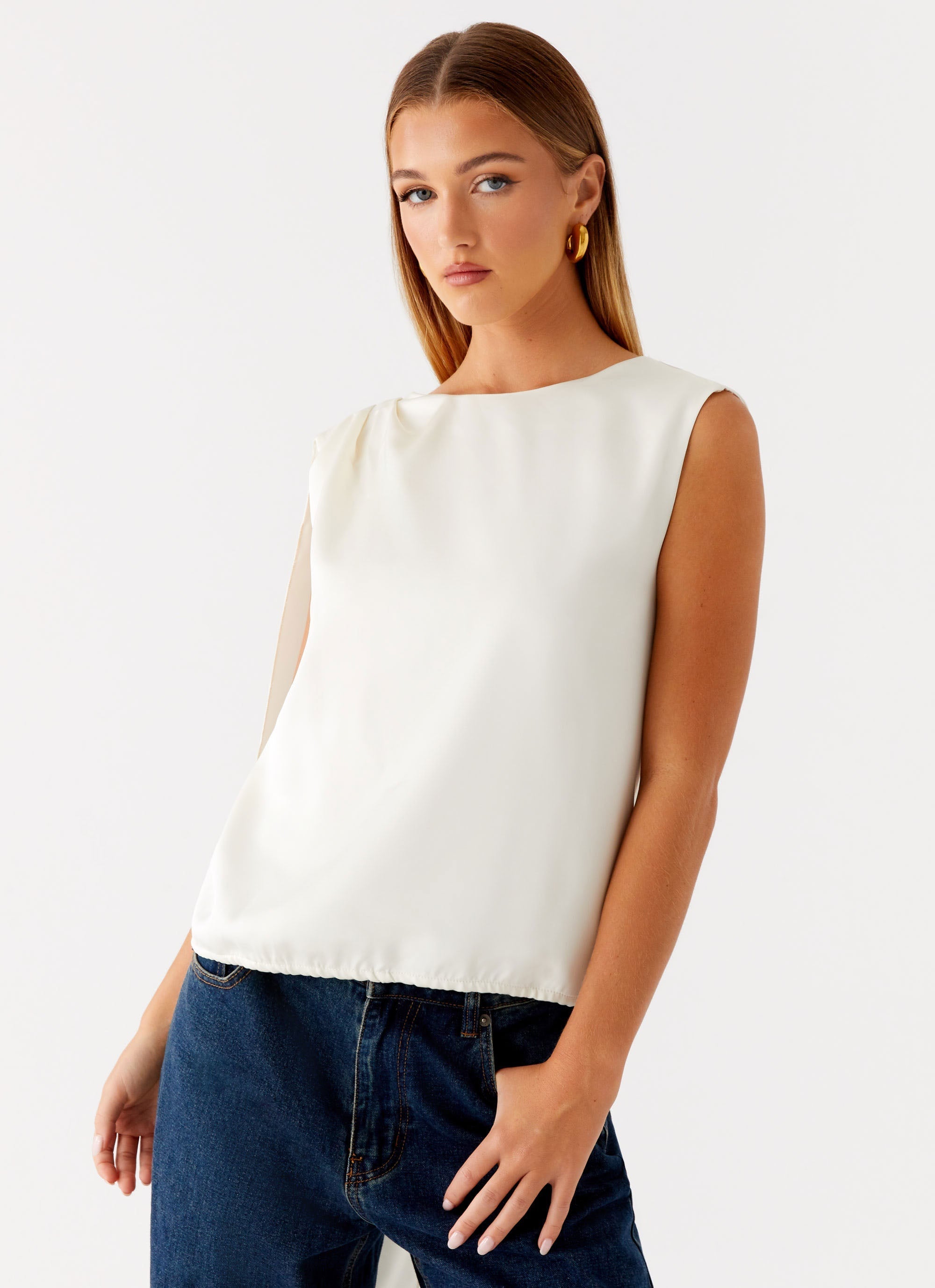 Mojito Cowl Top - Ivory